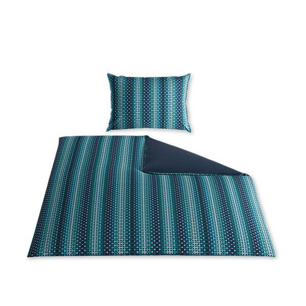 Duvet Bettwäsche Squares blue